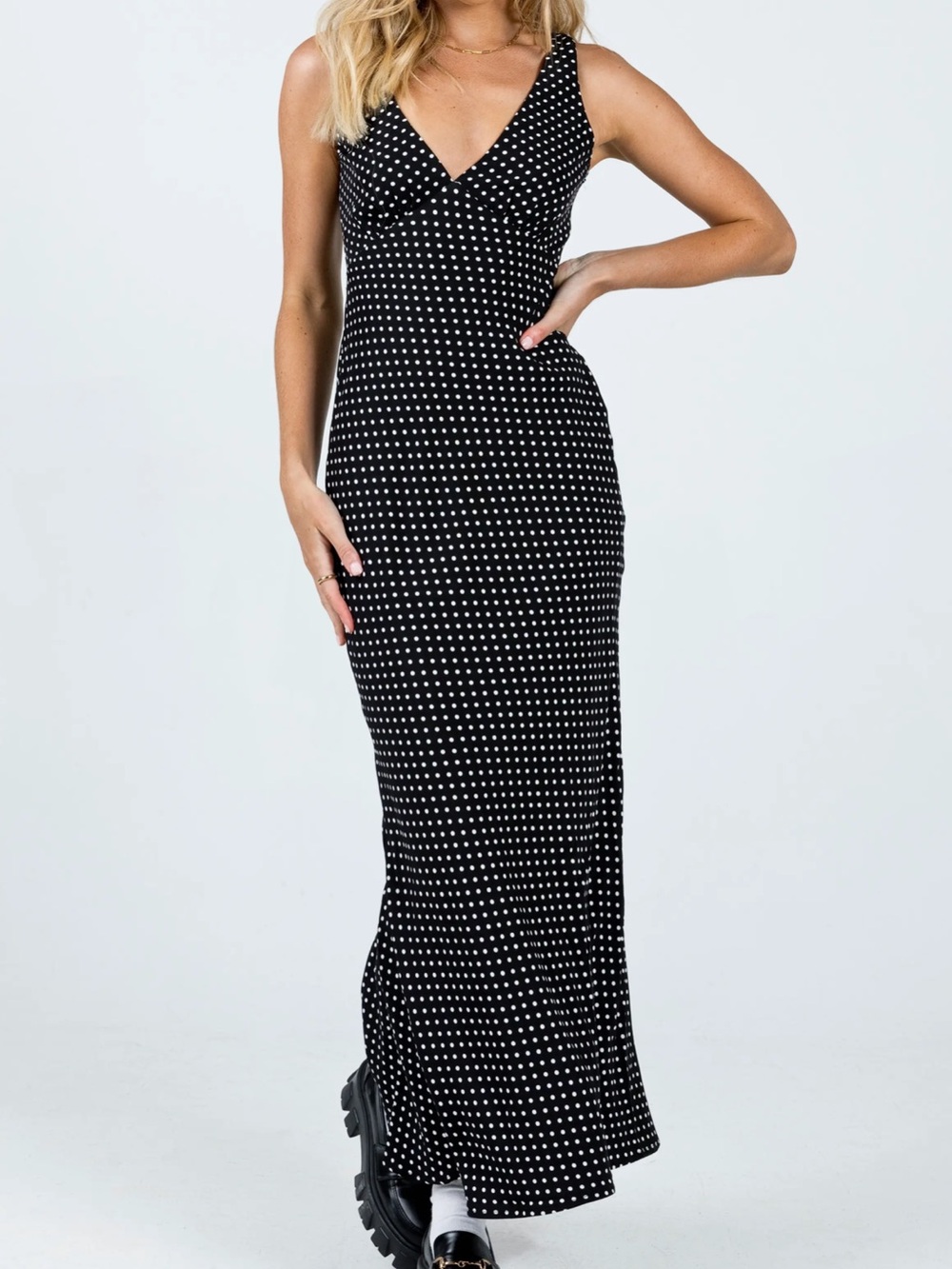 Princess Polly Nellie Polka Dot Maxi Dress Size 8
